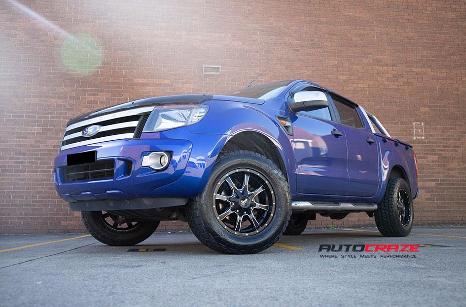 FORD RANGER MO970 SATIN BLACK MILLED ACCENTS